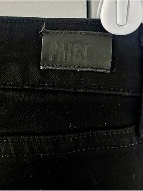 PAIGE Denim Co. SKYLINE BOOT Bootcut Black Jeans Size 25